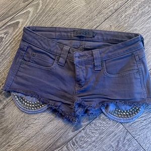 Frankie b studded shorts